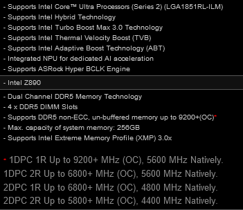 酷睿Ultra 200K、Z890主板加速：DDR5冲上9200MHz！