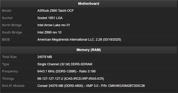 内存超频新世界记录诞生！惊人的DDR5-12886MT/s